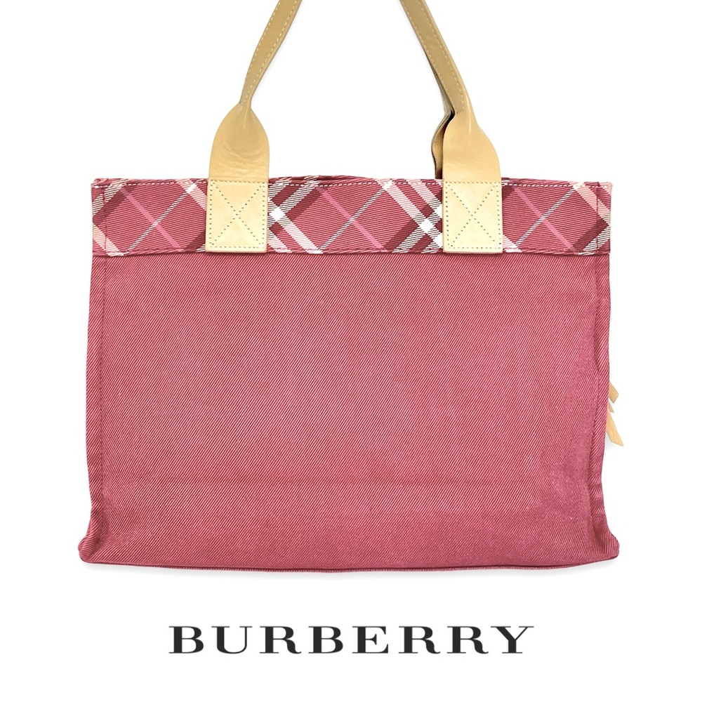 *Rare* BURBERRY Blue Label Canvas & Leather Check Tote!